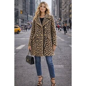 Safari Faux Leopard Coat CBK style City Chic NYC Street Style Old Money European